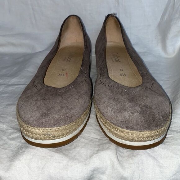 GABOR Wallaby Jute Espadrilles Loafers-7.5 - Picture 3 of 6